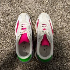 Voile Blanche Pink and Green Sneakers Athletic Style from Free People